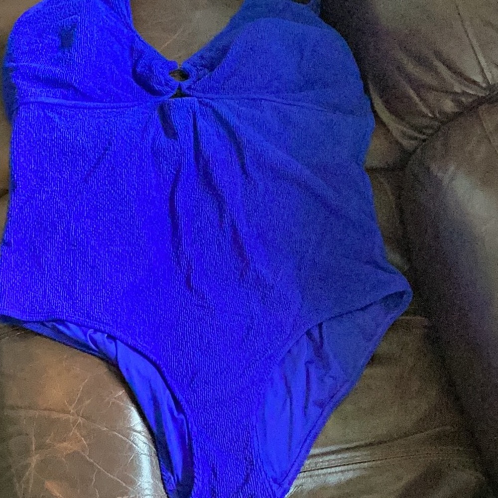 City Chic Blue One Piece Swimsuit Classic Design